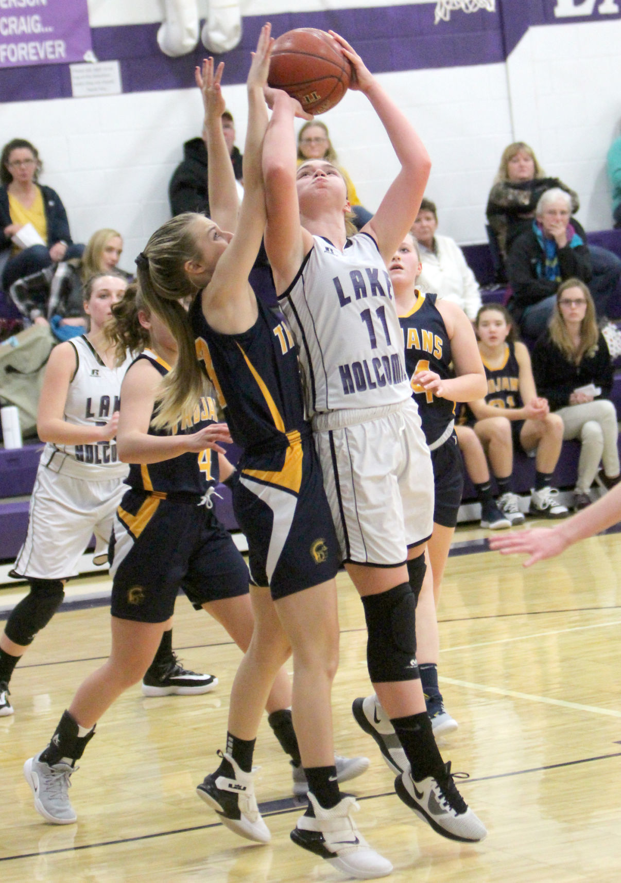 New Auburn at Lake Holcombe girls basketball 12-13-19